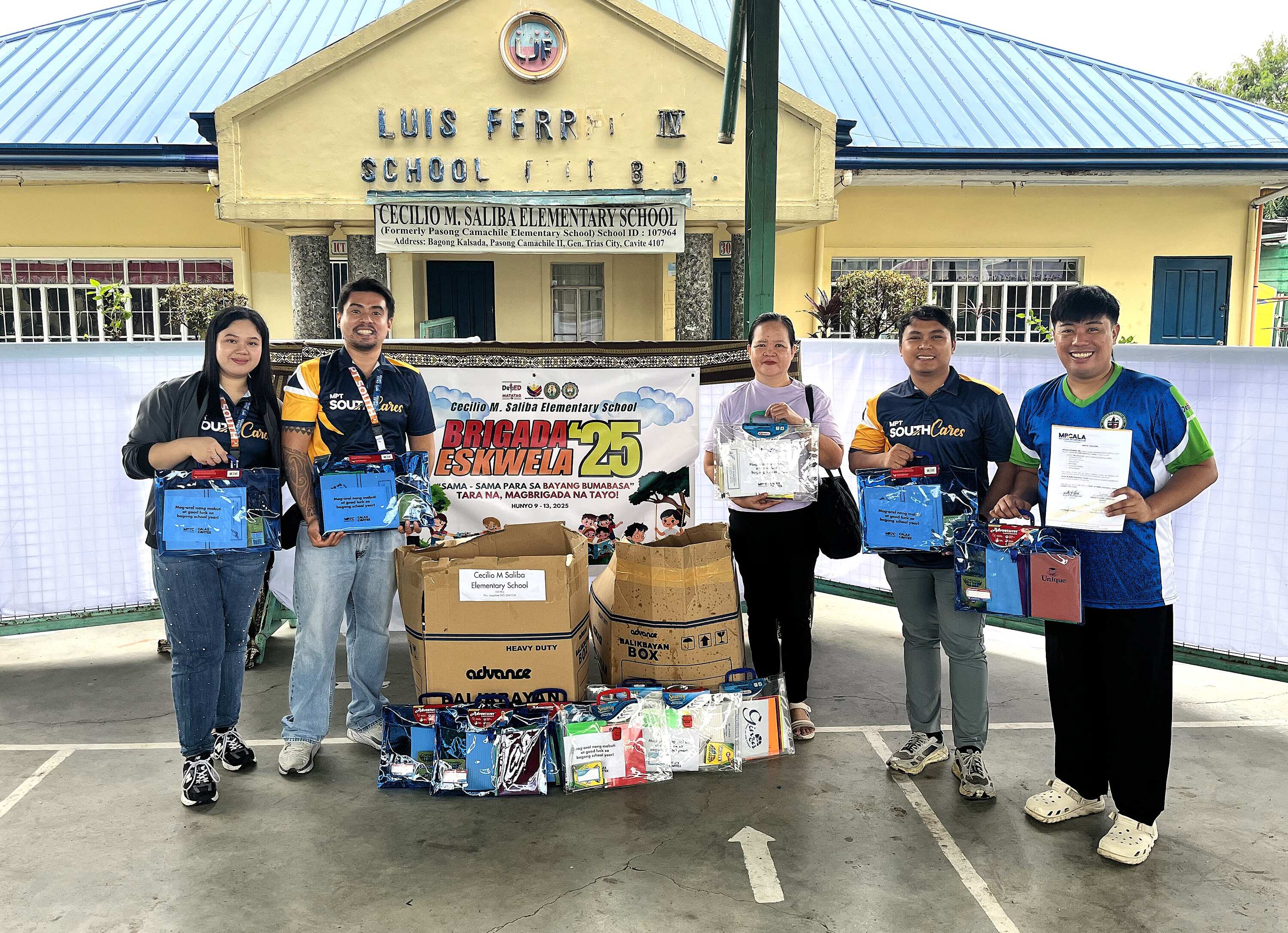 MPT South delivers donation at Cecilio M Saliba Elementary School